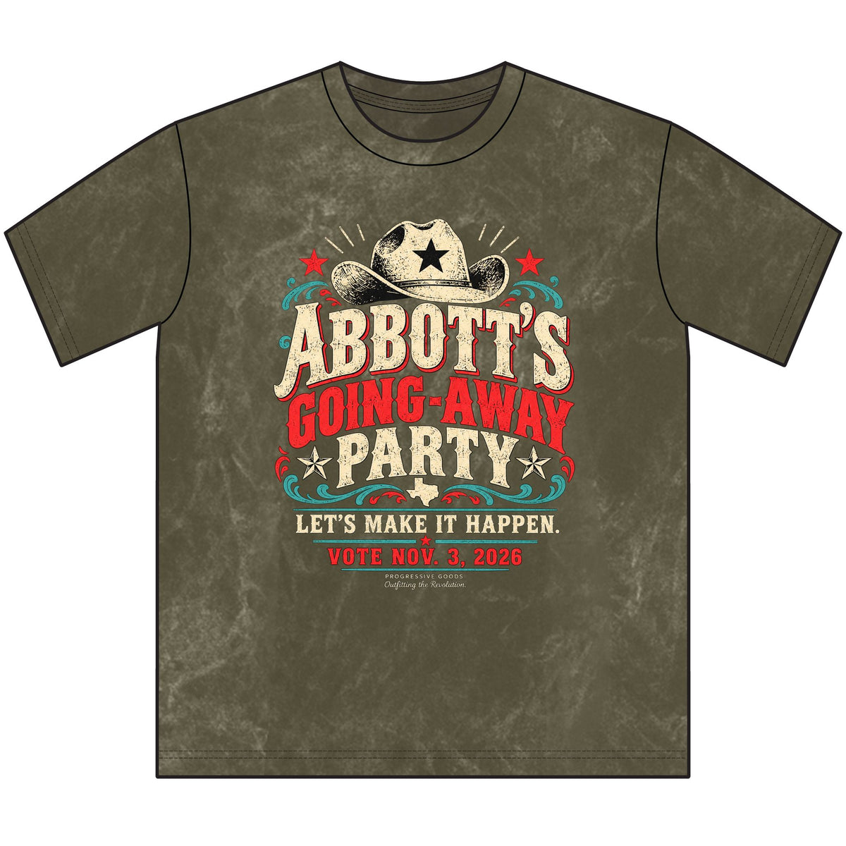 Going-Away Party T-Shirt — "Abbott's Going-Away Party" Vintage Crewneck